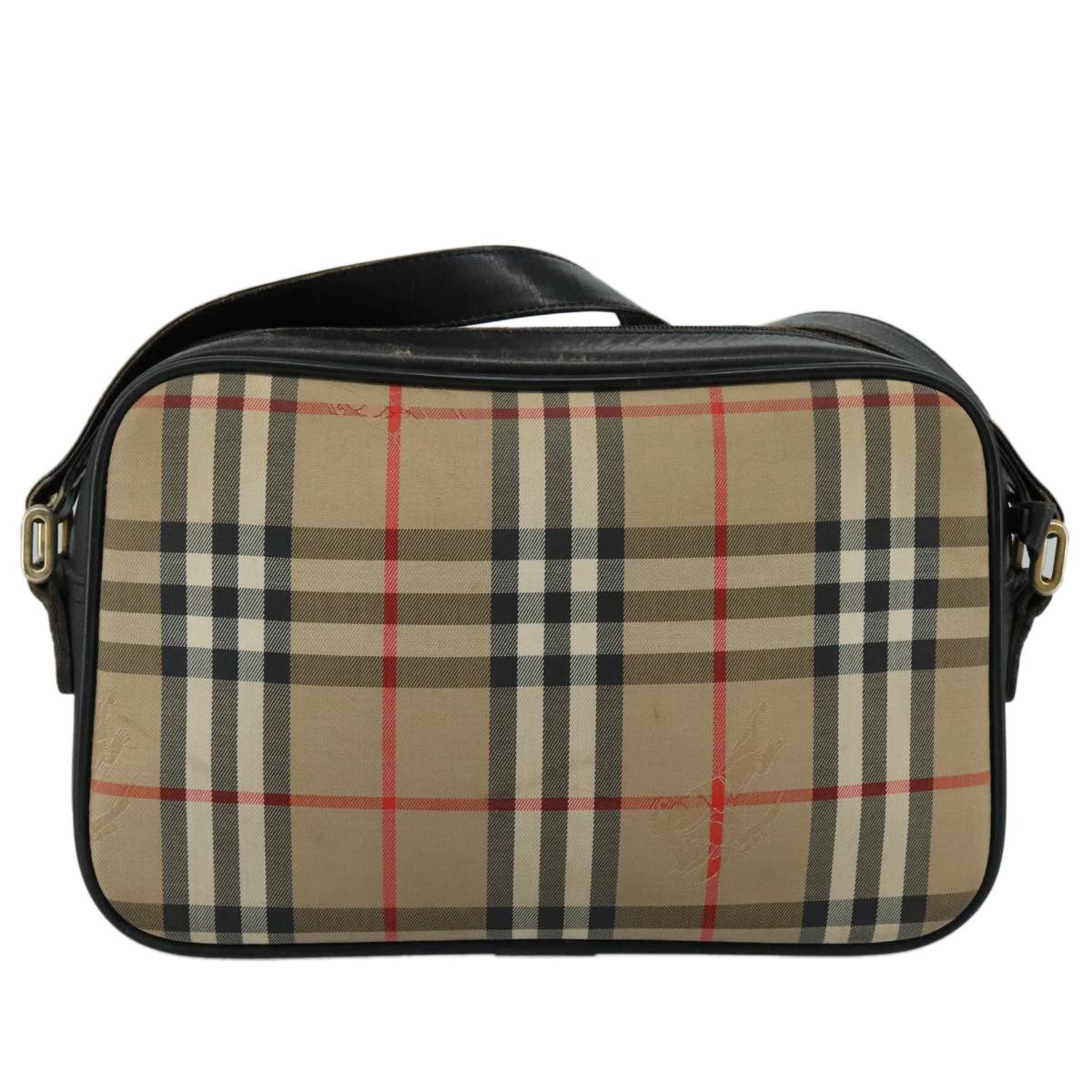Burberry Nova Check Beige Canvas Shoulder Bag (Pre-Owned) Size ONE SIZE - 2 Thumbnail