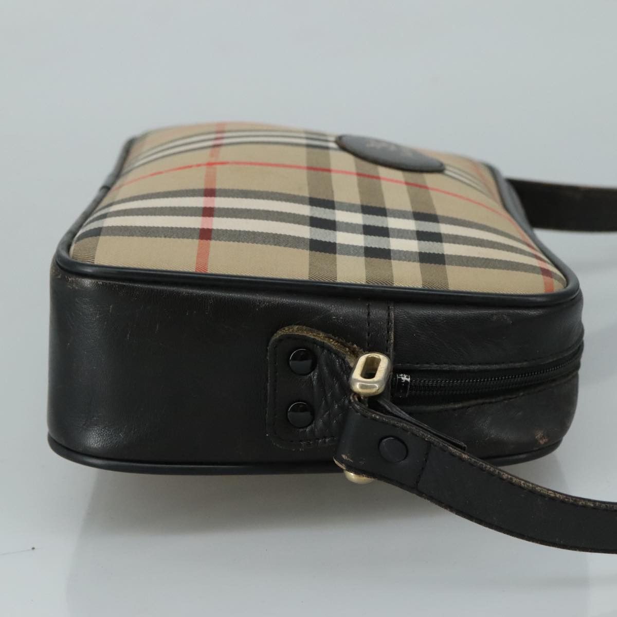 Burberry Nova Check Beige Canvas Shoulder Bag (Pre-Owned) Size ONE SIZE - 3 Thumbnail