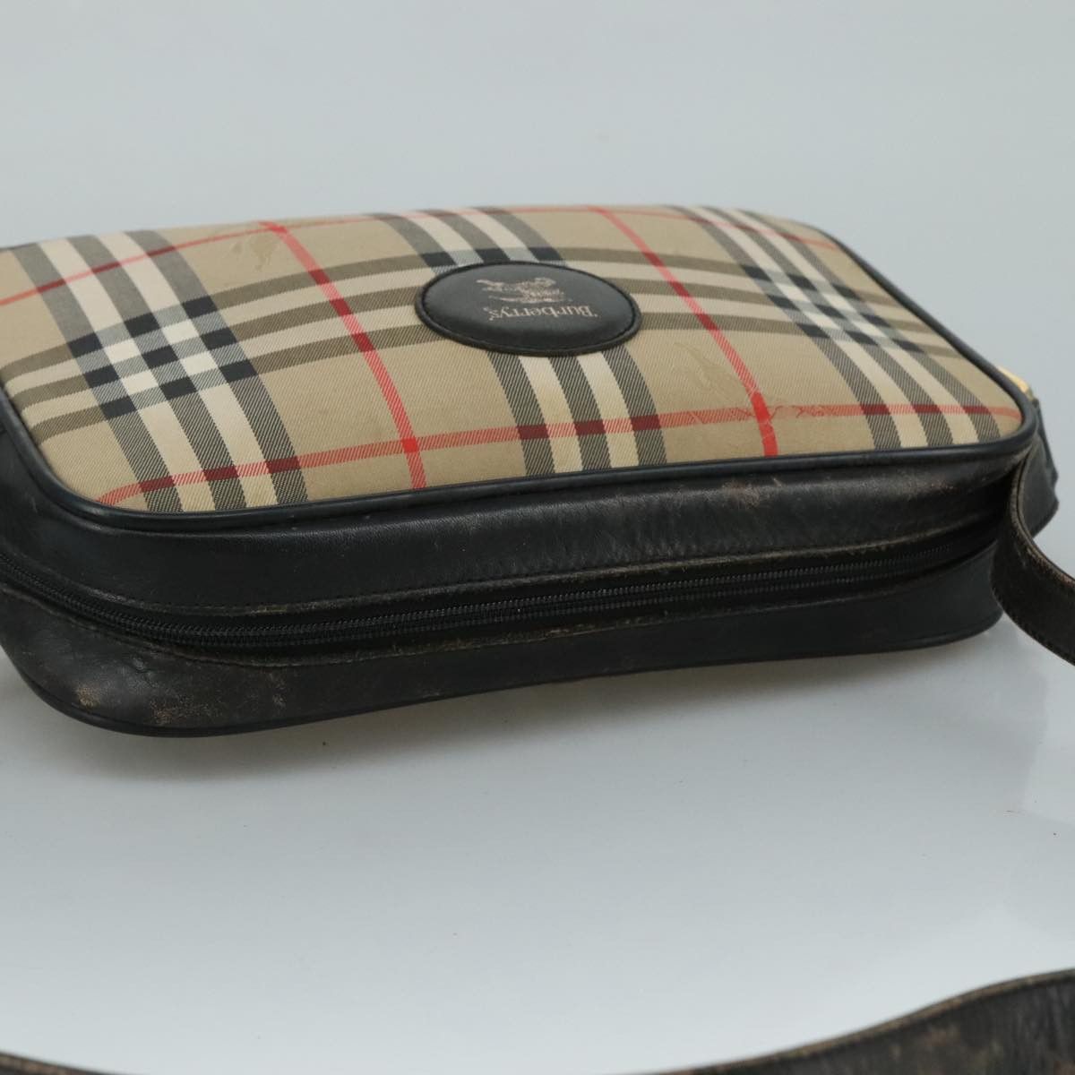 Burberry Nova Check Beige Canvas Shoulder Bag (Pre-Owned) Size ONE SIZE - 16 Thumbnail