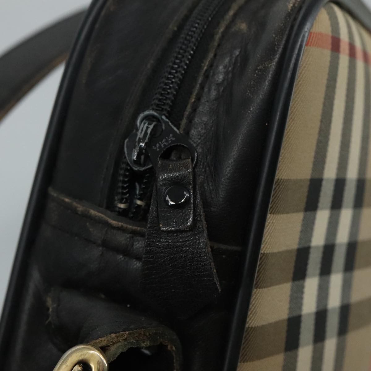 Burberry Nova Check Beige Canvas Shoulder Bag (Pre-Owned) Size ONE SIZE - 11 Thumbnail