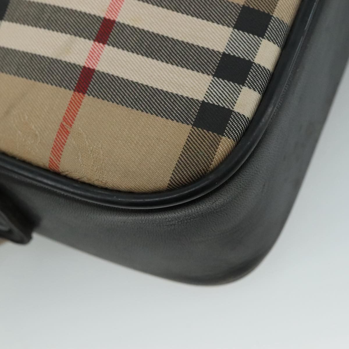 Burberry Nova Check Beige Canvas Shoulder Bag (Pre-Owned) Size ONE SIZE - 10 Thumbnail