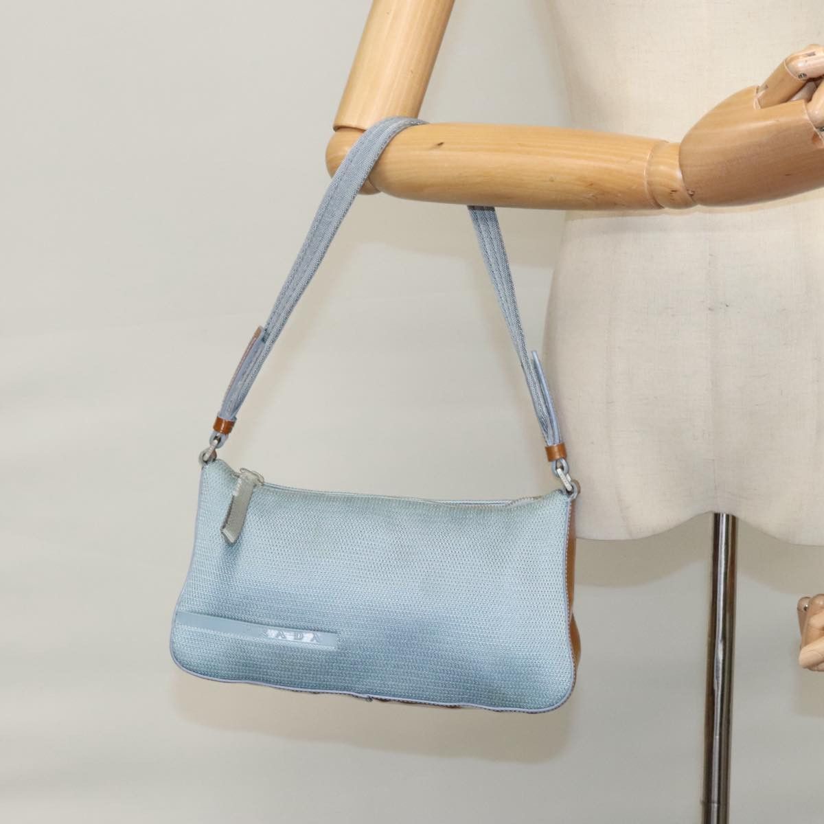 Prada Sports Blue Canvas Shoulder Bag (Pre-Owned) Size ONE SIZE - 16 Thumbnail