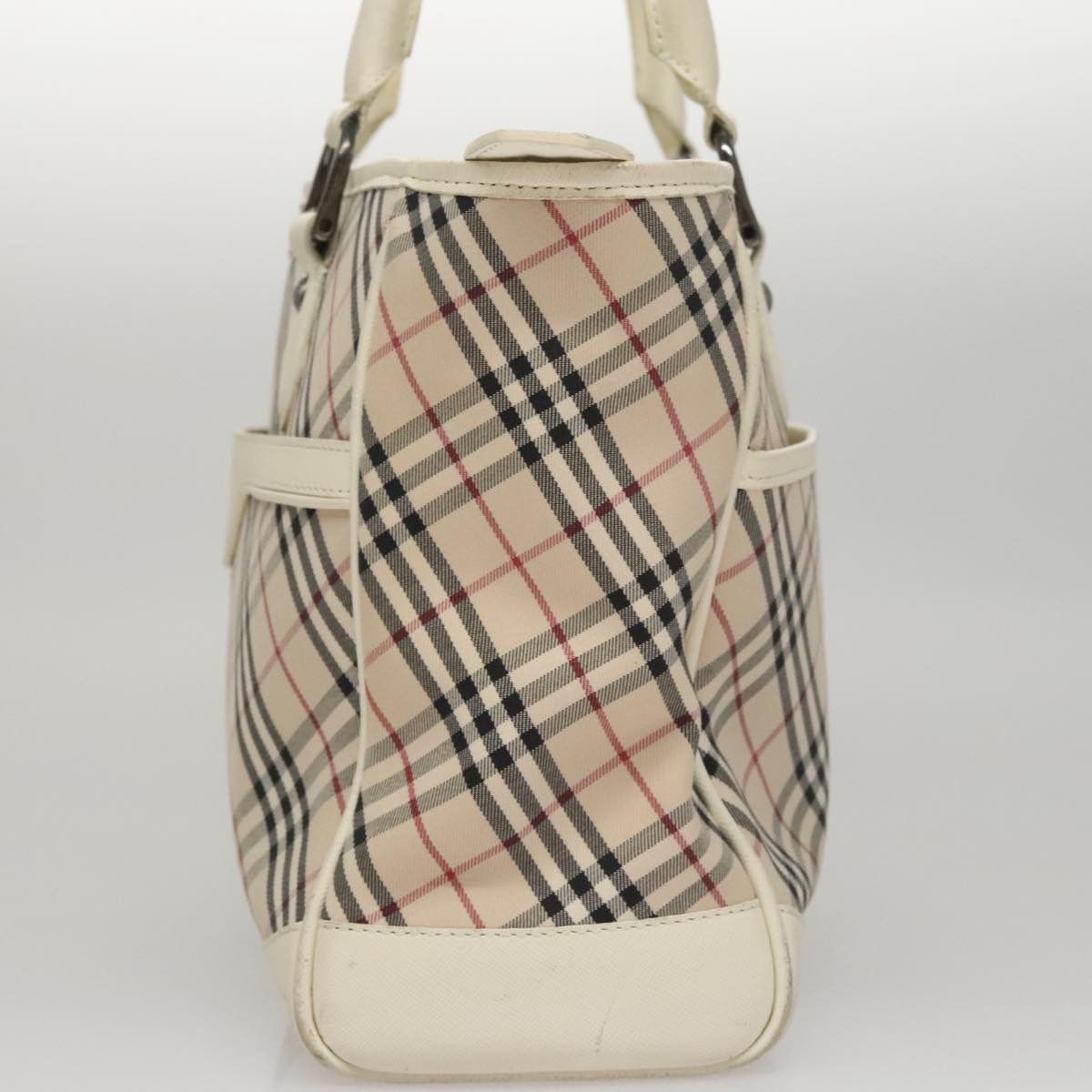 Burberry Nova Check Beige Canvas Tote Bag (Pre-Owned) Size ONE SIZE - 3 Thumbnail