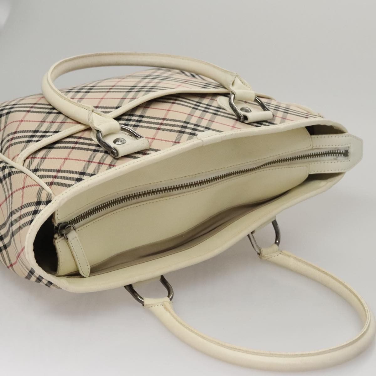 Burberry Nova Check Beige Canvas Tote Bag (Pre-Owned) Size ONE SIZE - 17 Thumbnail