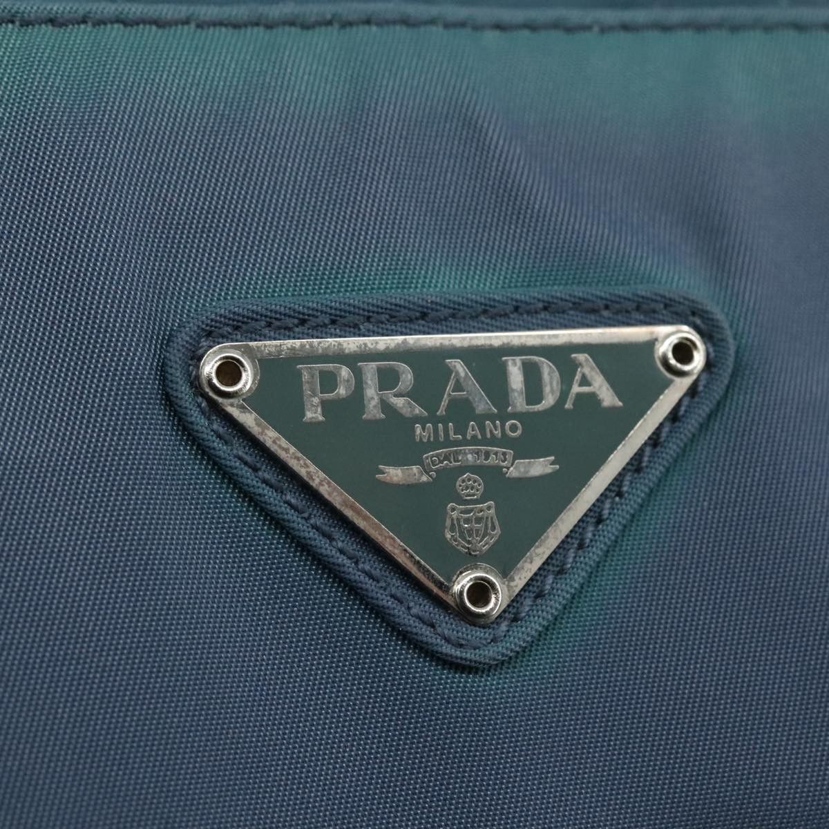 Prada Tessuto Blue Synthetic Tote Bag (Pre-Owned) Size ONE SIZE - 18 Thumbnail