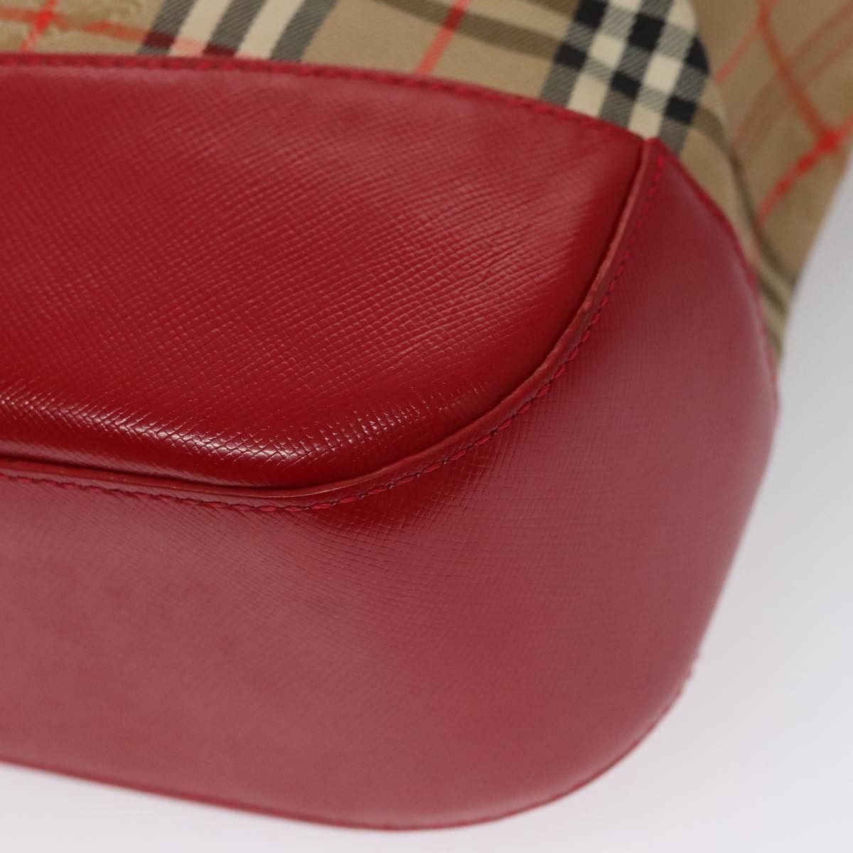 Burberry Nova Check Beige Canvas Handbag (Pre-Owned) Size ONE SIZE - 9 Thumbnail
