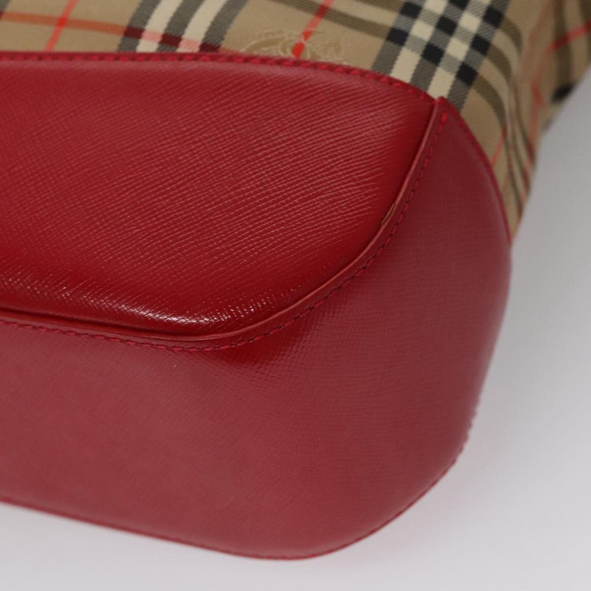 Burberry Nova Check Beige Canvas Handbag (Pre-Owned) Size ONE SIZE - 7 Thumbnail