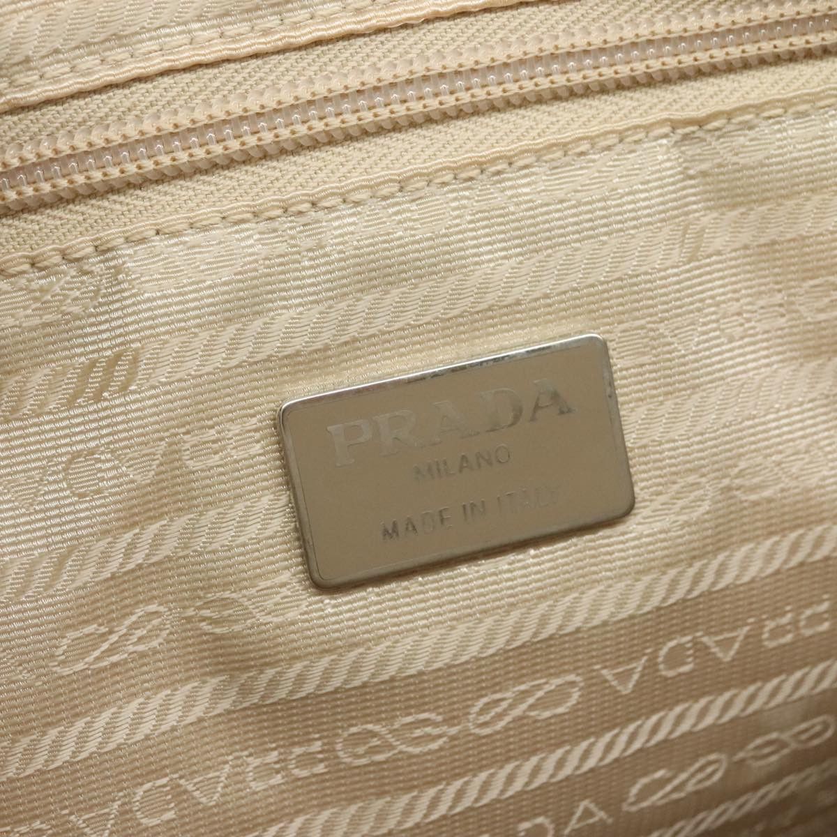 Prada Beige Patent Leather Shoulder Bag (Pre-Owned) Size ONE SIZE - 14 Thumbnail
