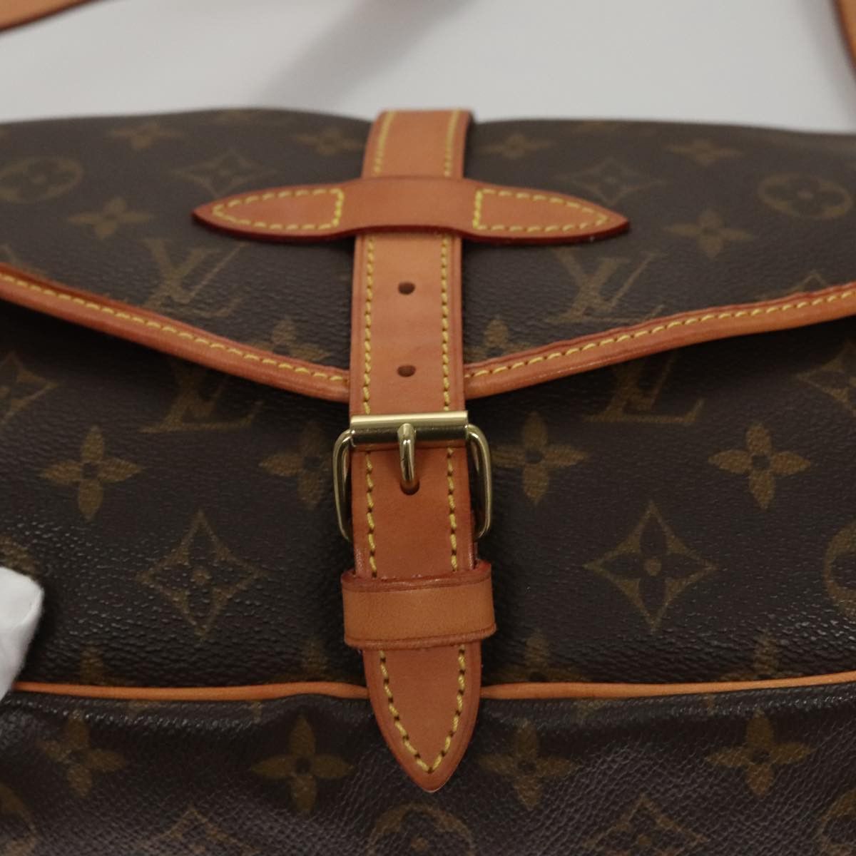 Louis Vuitton Saumur Brown Canvas Shoulder Bag (Pre-Owned) Size ONE SIZE - 17 Thumbnail
