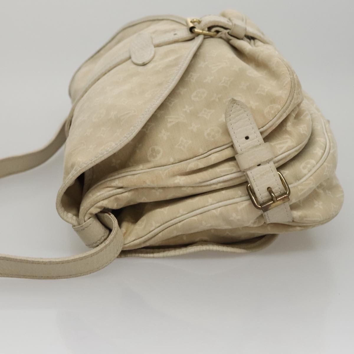 Louis Vuitton Saumur Beige Canvas Shoulder Bag (Pre-Owned) Size ONE SIZE - 4 Thumbnail