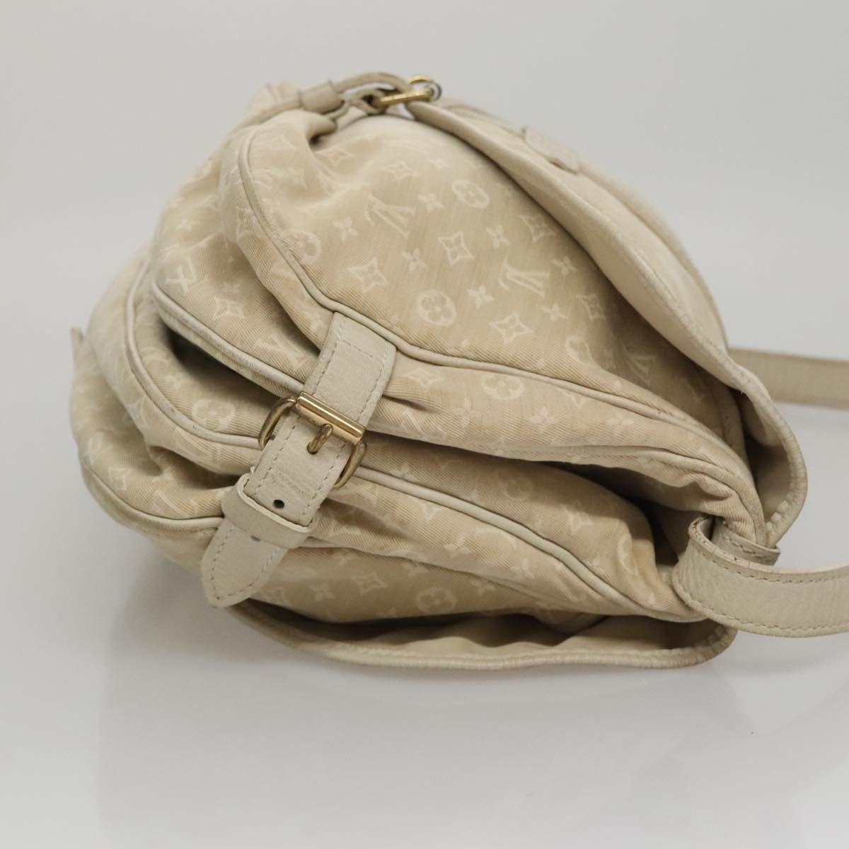Louis Vuitton Saumur Beige Canvas Shoulder Bag (Pre-Owned) Size ONE SIZE - 3 Thumbnail