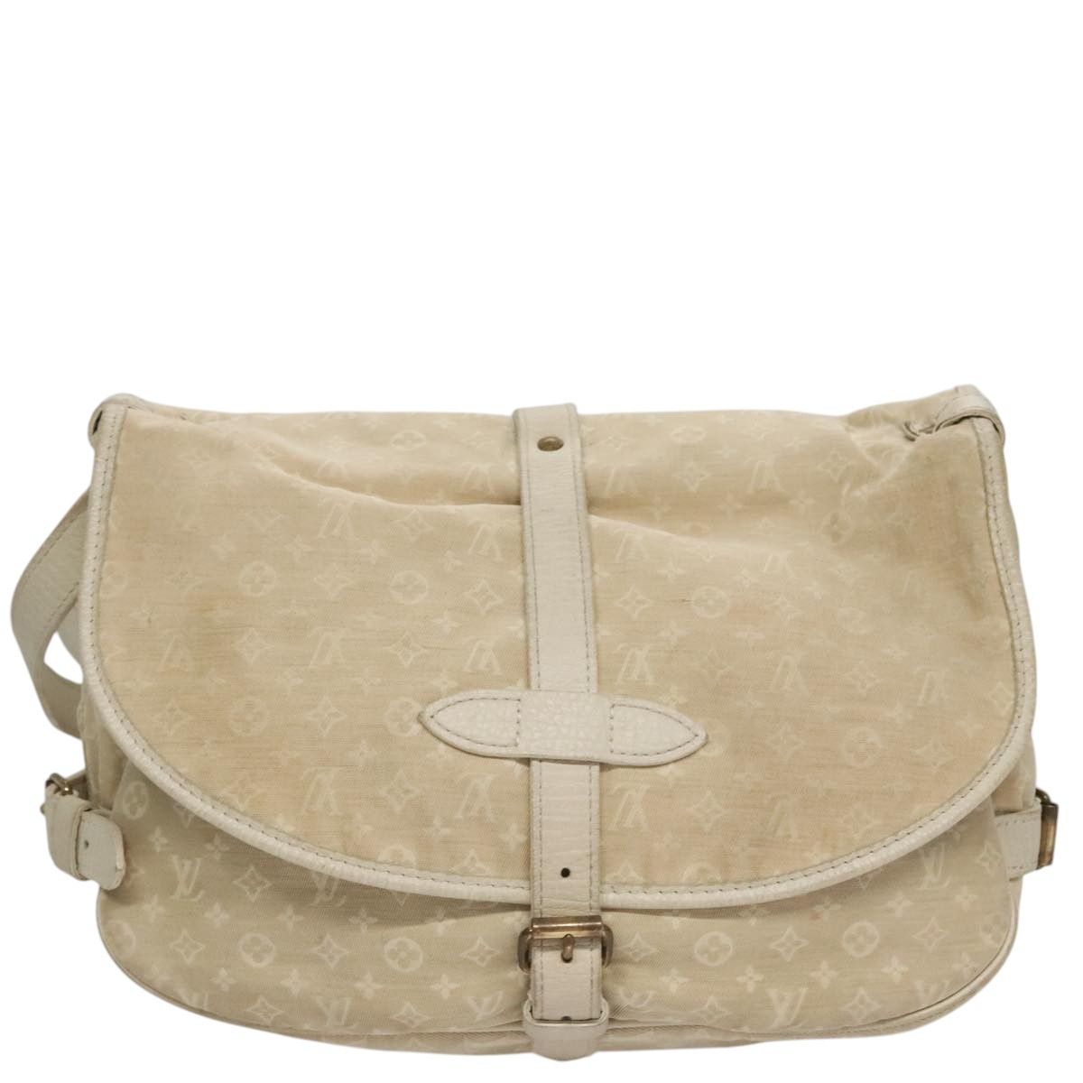 Louis Vuitton Saumur Beige Canvas Shoulder Bag (Pre-Owned) Size ONE SIZE - 2 Thumbnail