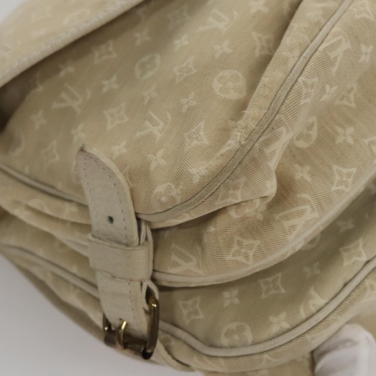 Louis Vuitton Saumur Beige Canvas Shoulder Bag (Pre-Owned) Size ONE SIZE - 7 Thumbnail