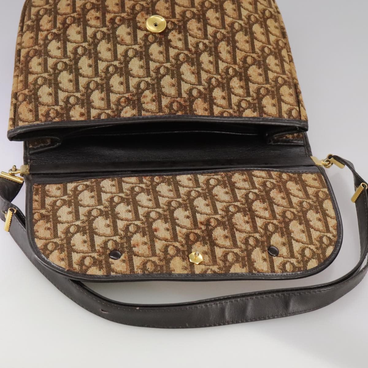 Dior Cd Brown Canvas Shoulder Bag (Pre-Owned) Size ONE SIZE - 19 Thumbnail
