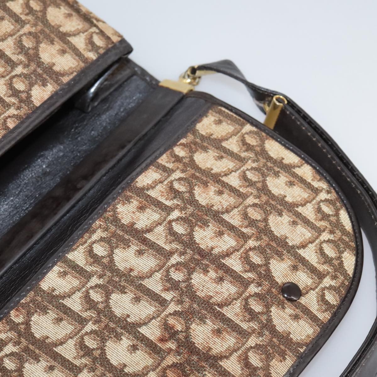 Dior Cd Brown Canvas Shoulder Bag (Pre-Owned) Size ONE SIZE - 20 Thumbnail