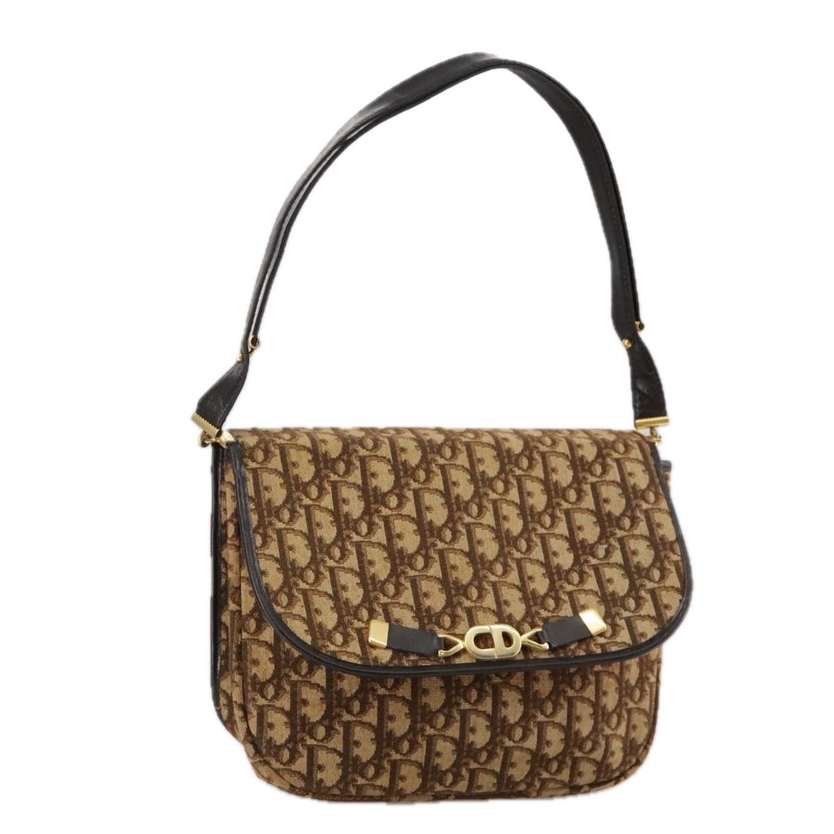 Dior Cd Brown Canvas Shoulder Bag (Pre-Owned) Size ONE SIZE - 16 Thumbnail