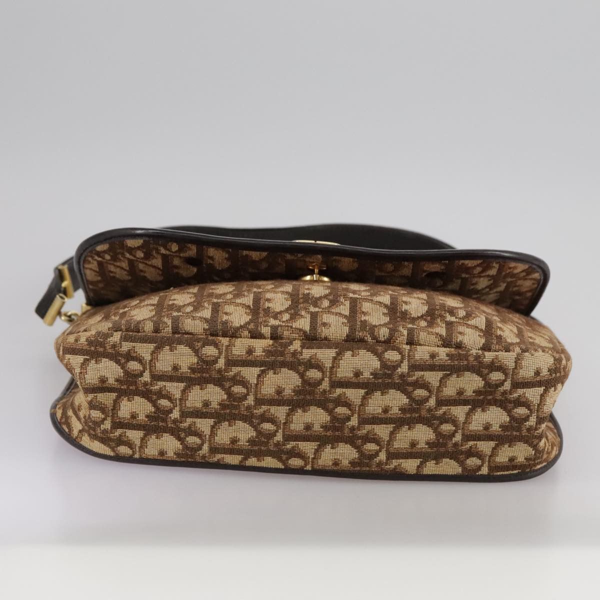 Dior Cd Brown Canvas Shoulder Bag (Pre-Owned) Size ONE SIZE - 18 Thumbnail