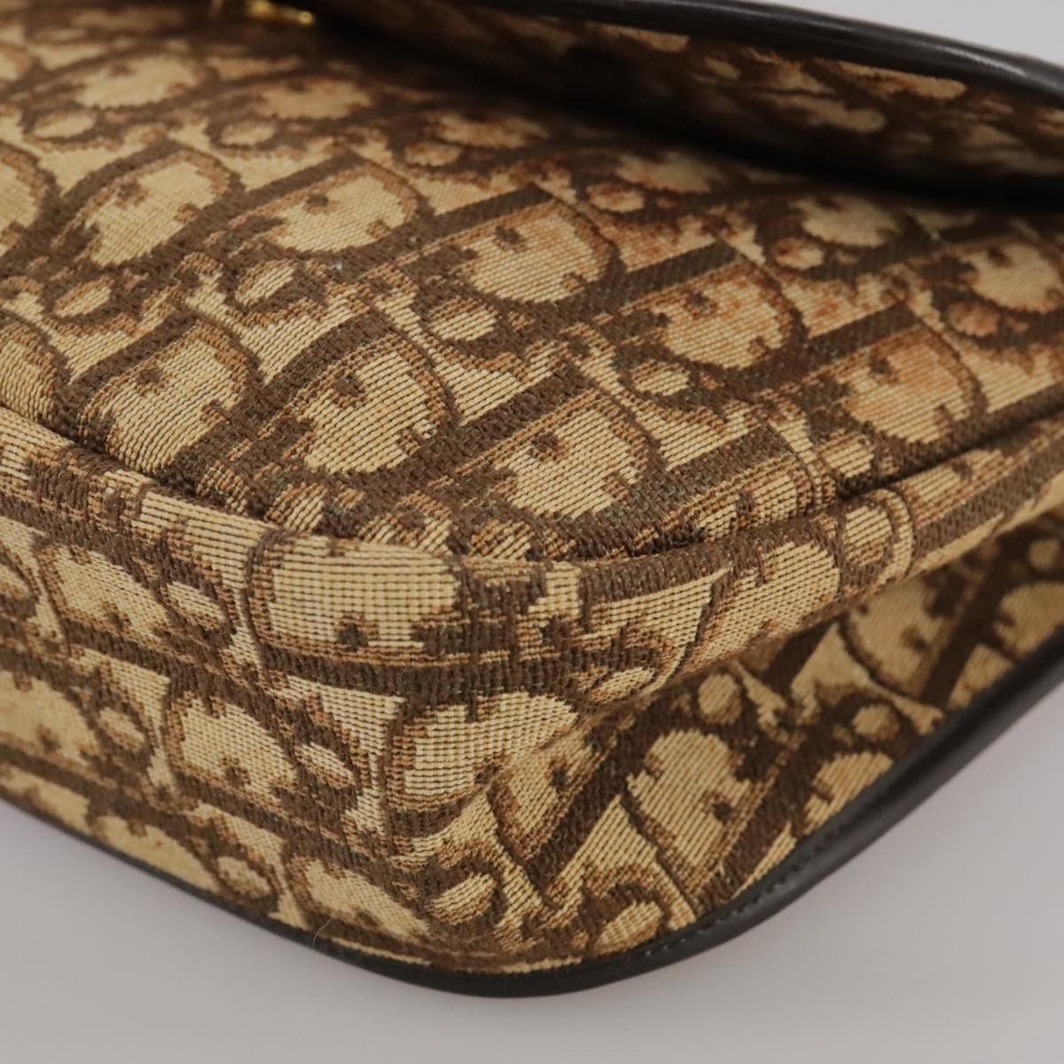 Dior Cd Brown Canvas Shoulder Bag (Pre-Owned) Size ONE SIZE - 8 Thumbnail