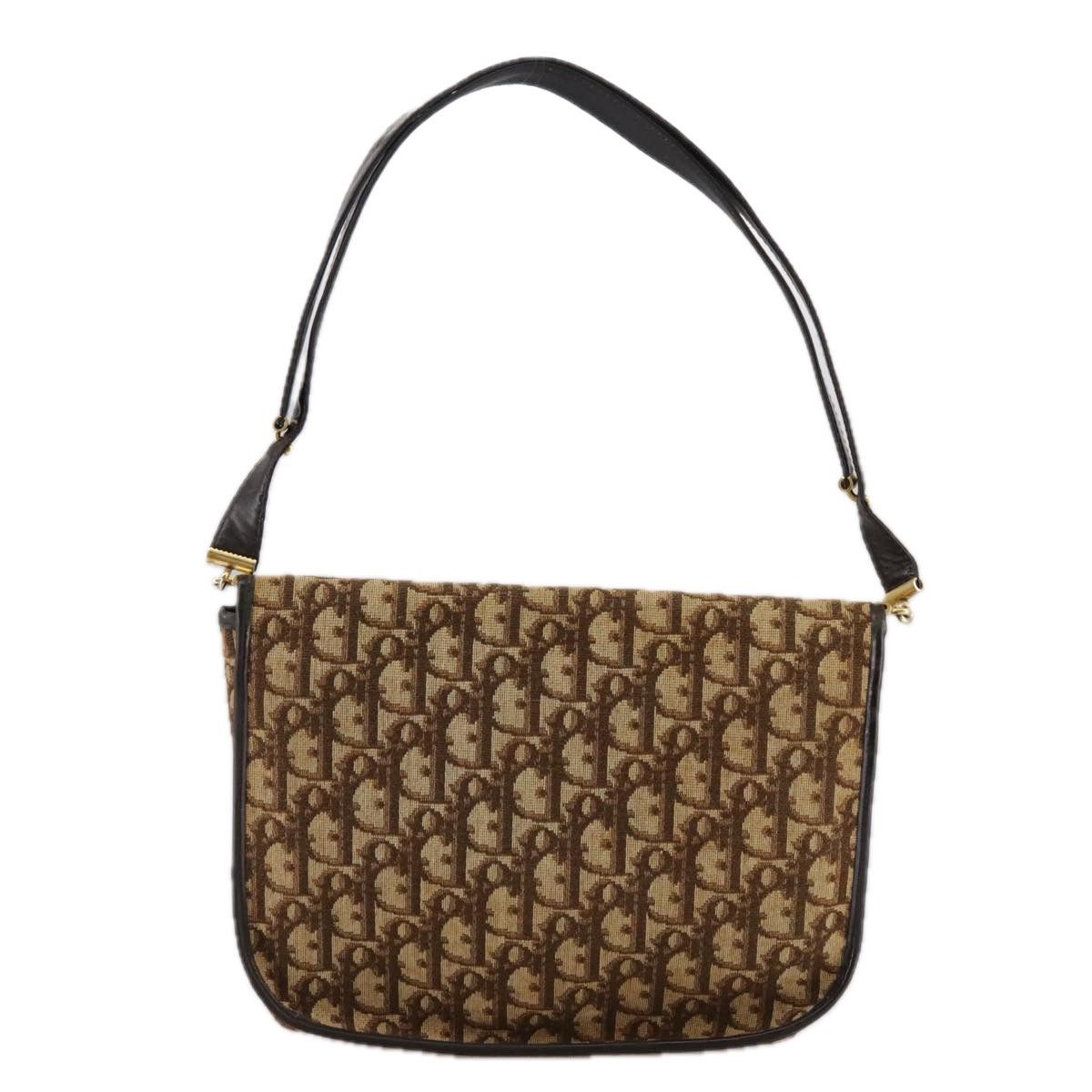 Dior Cd Brown Canvas Shoulder Bag (Pre-Owned) Size ONE SIZE - 2 Thumbnail