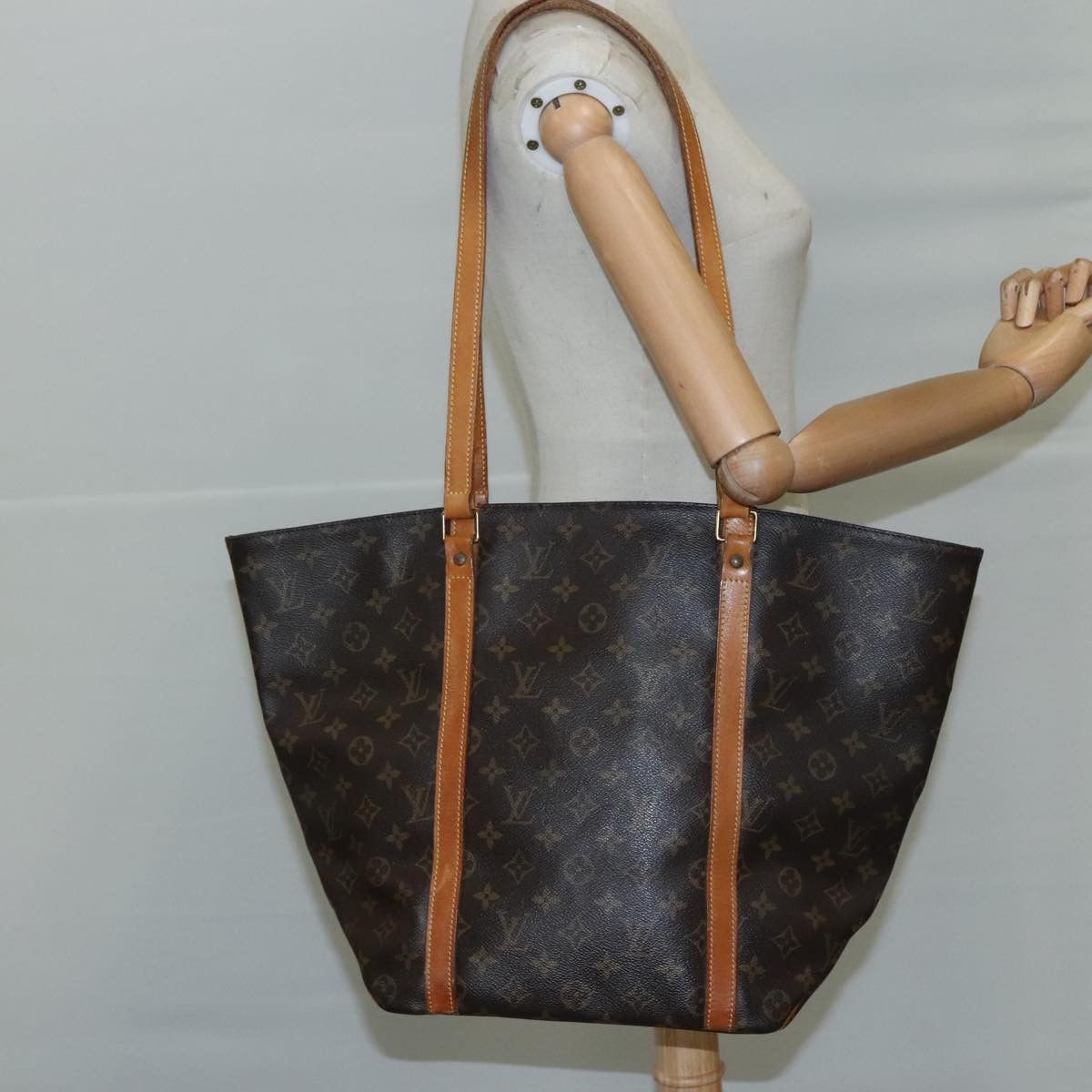 Louis Vuitton Shopping Brown Canvas Tote Bag (Pre-Owned) Size ONE SIZE - 18 Thumbnail