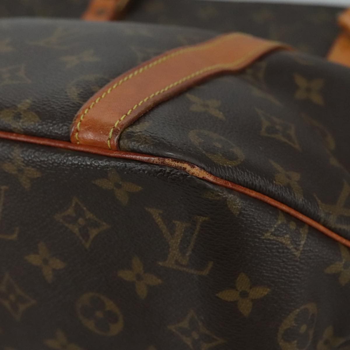 Louis Vuitton Shopping Brown Canvas Tote Bag (Pre-Owned) Size ONE SIZE - 7 Thumbnail
