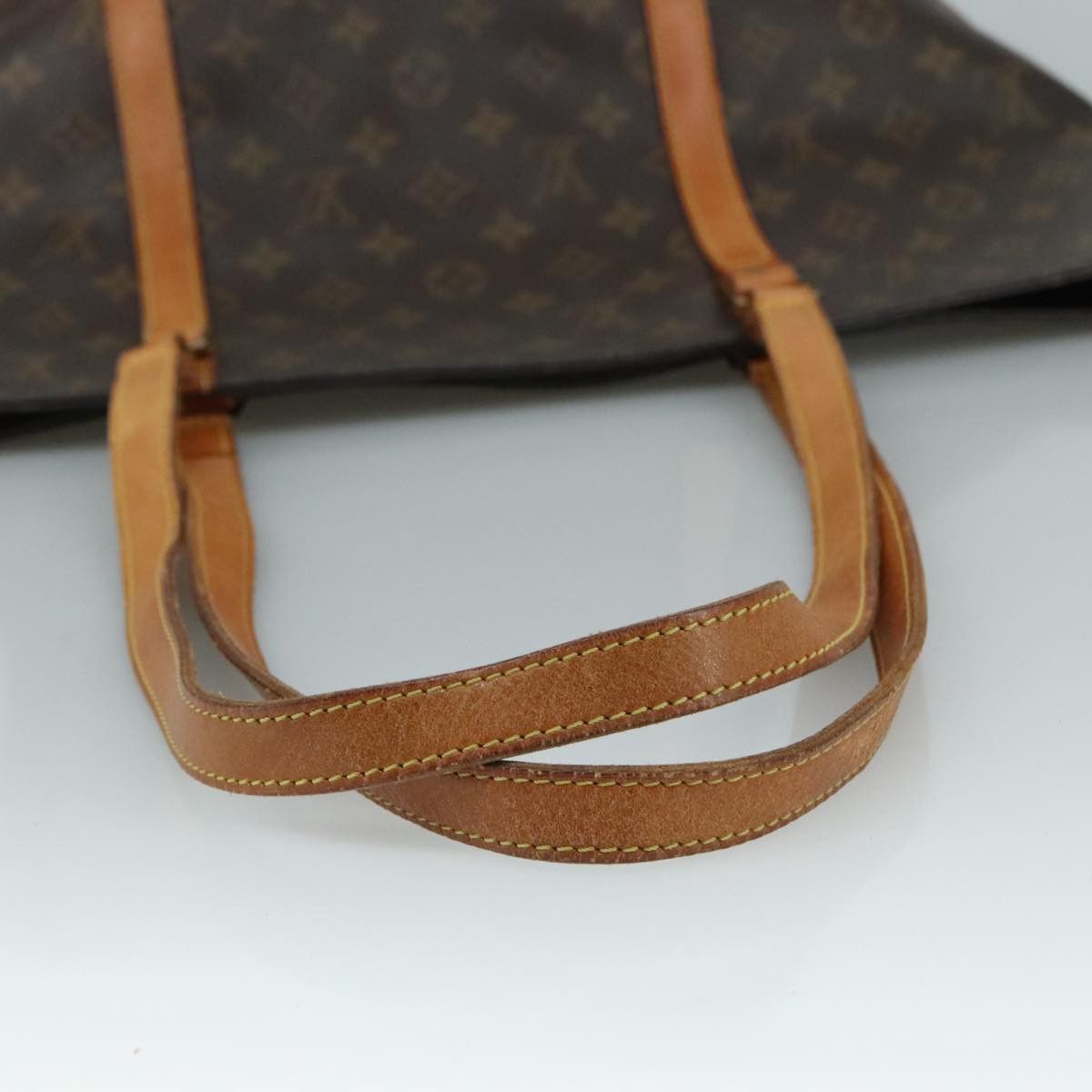 Louis Vuitton Shopping Brown Canvas Tote Bag (Pre-Owned) Size ONE SIZE - 4 Thumbnail