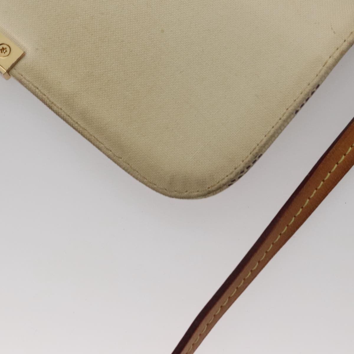 Louis Vuitton Favorite White Canvas Shoulder Bag (Pre-Owned) Size ONE SIZE - 12 Thumbnail
