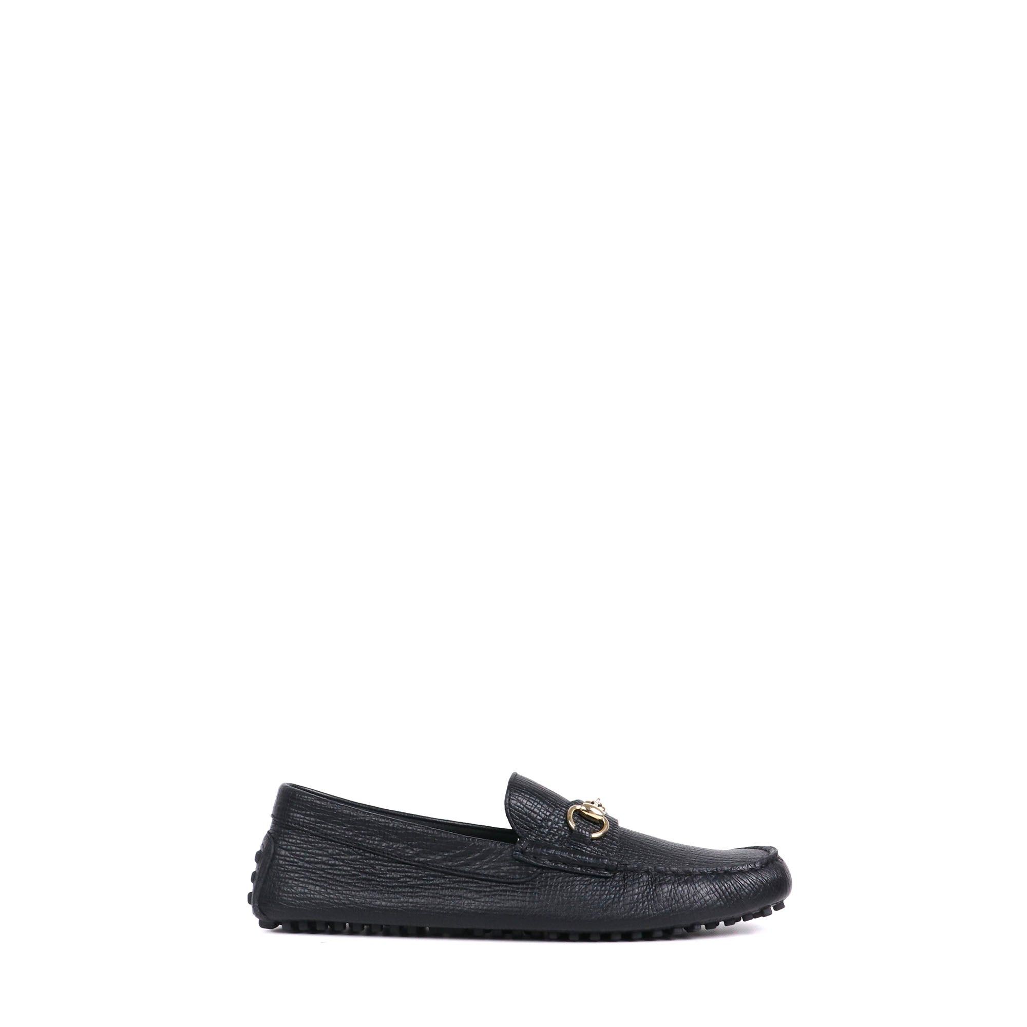 Gucci GUCCI - Gucci Horsebit loafers in black grained leather (T44) Size US 10 / IT 40 - 2 Thumbnail