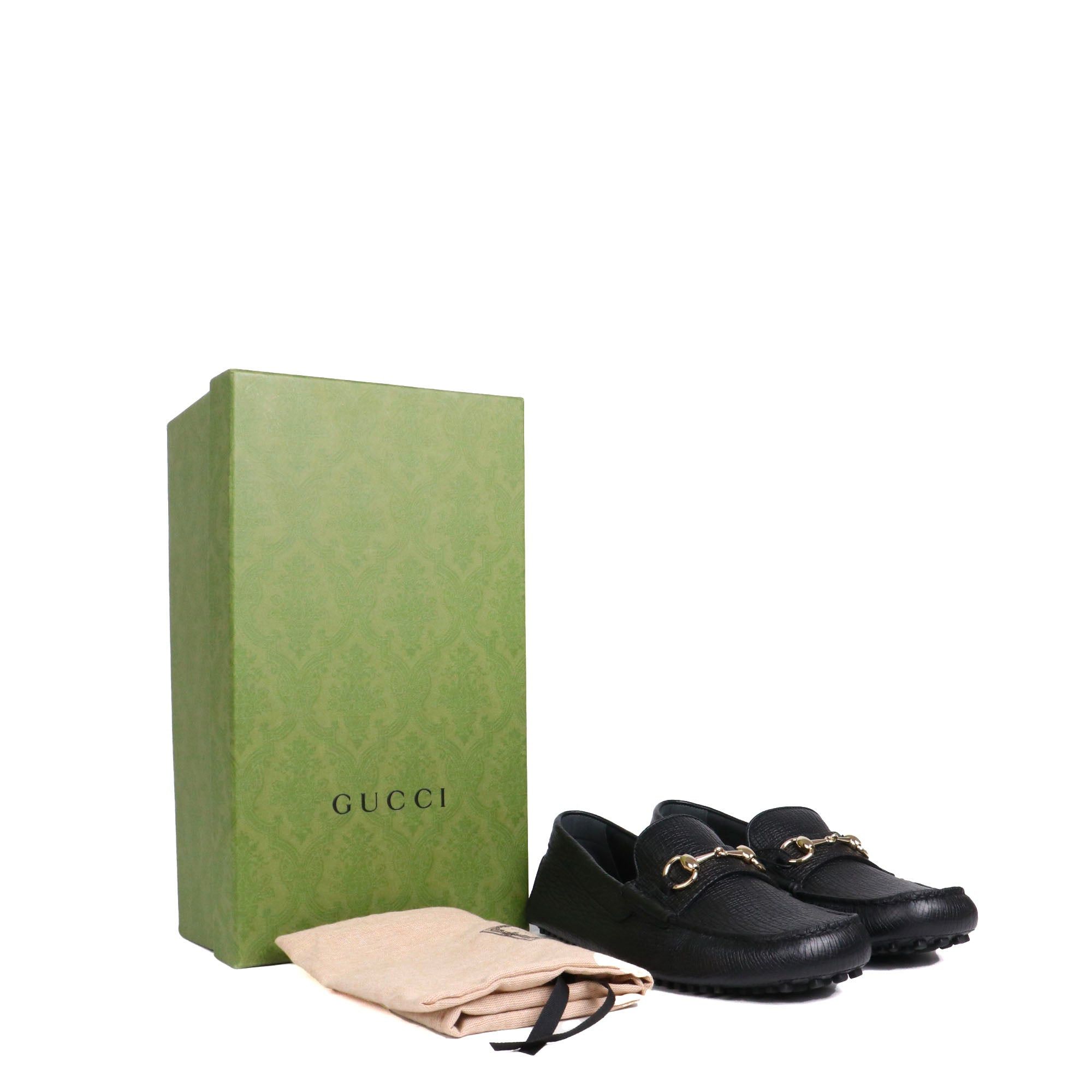 Gucci GUCCI - Gucci Horsebit loafers in black grained leather (T44) Size US 10 / IT 40 - 8 Thumbnail