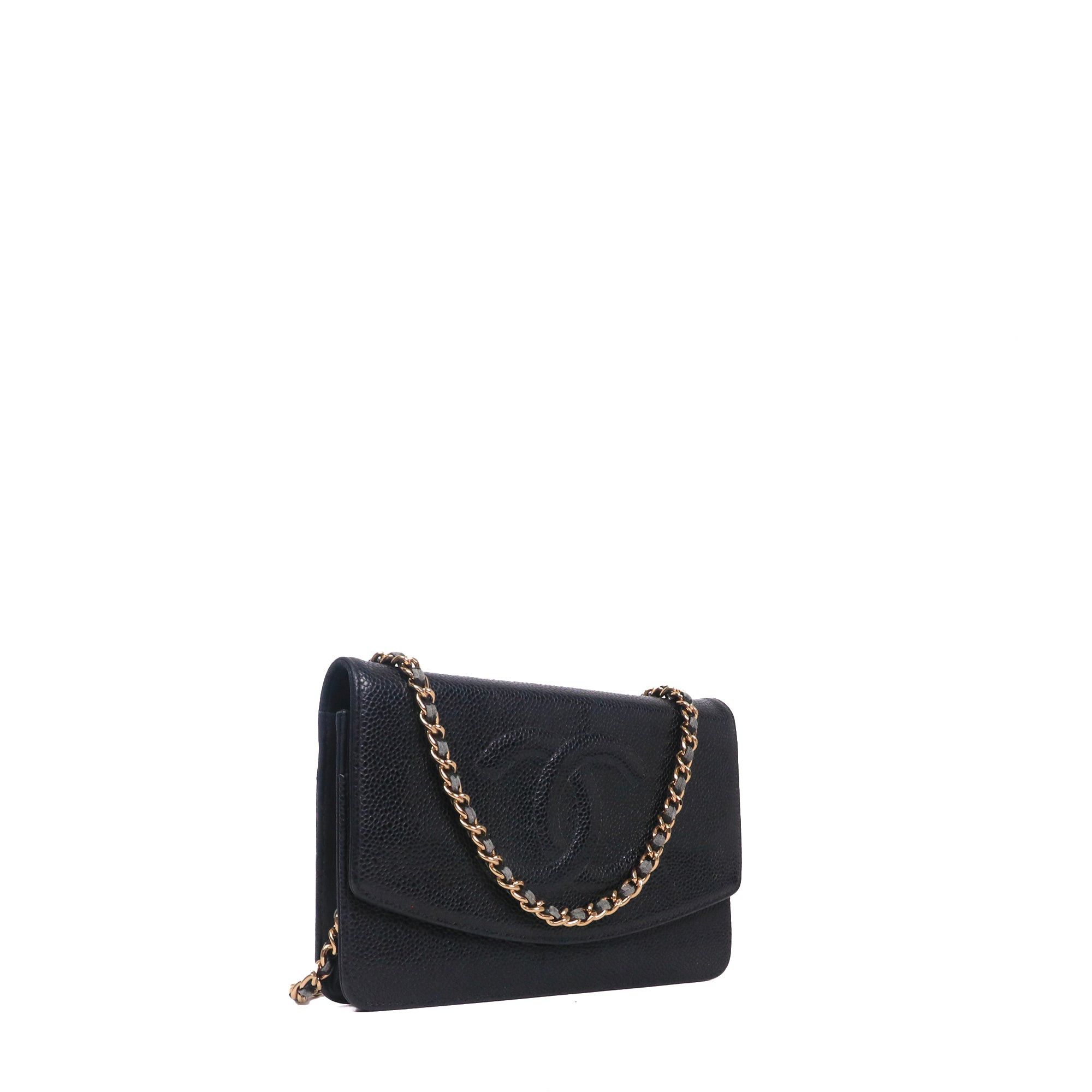 Chanel CHANEL - Chanel Wallet On Chain bag in vintage black caviar leather Size ONE SIZE - 2 Thumbnail