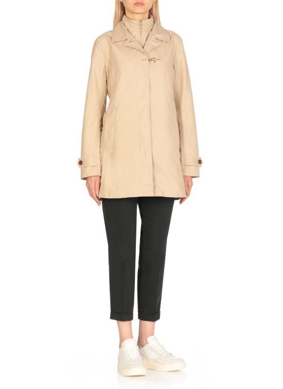 Fay FAY Women Coats NAW59503060AXX C003 Beige Size L / US 10 / IT 46 - 3 Thumbnail