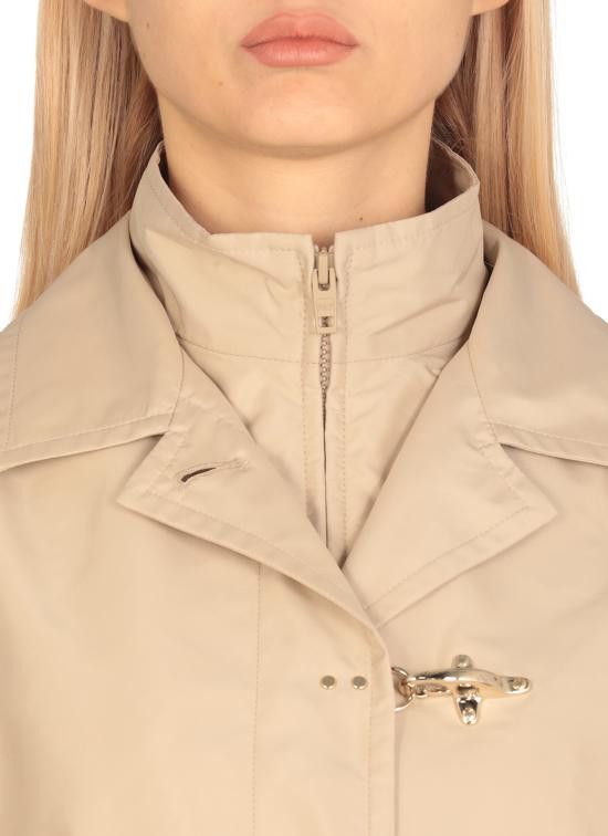 Fay FAY Women Coats NAW59503060AXX C003 Beige Size L / US 10 / IT 46 - 5 Thumbnail