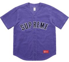 Supreme Corduroy Baseball Jersey | Grailed