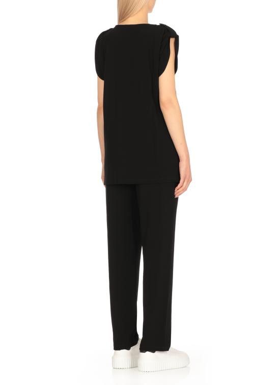 Fay FAY Women Shirts NPWB250666SXBB B999 Black Size L / US 10 / IT 46 - 4 Thumbnail