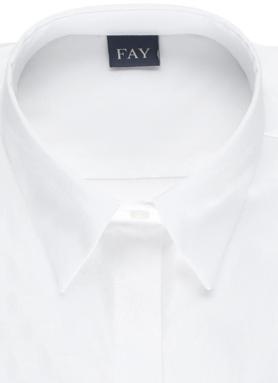 Fay FAY Women Shirts NCWA150565SORM B001 White Size L / US 10 / IT 46 - 2 Thumbnail
