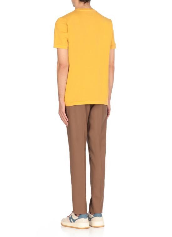Fay FAY Men T-Shirts NPMB350132TUY1 G400 Yellow Size US XXL / EU 58 / 5 - 4 Thumbnail
