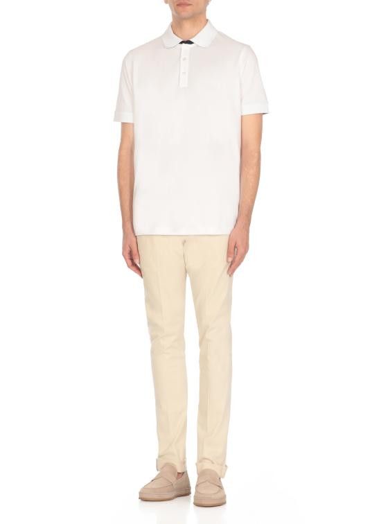 Fay FAY Men Polo Shirts NPMB250135STDW B001 White Size US L / EU 52-54 / 3 - 3 Thumbnail