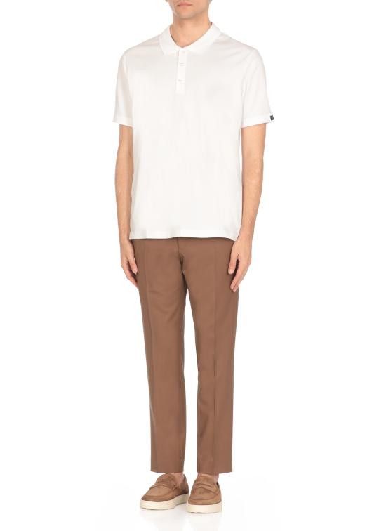Fay FAY Men Polo Shirts NPMB2501340UCX B001 White Size US XL / EU 56 / 4 - 3 Thumbnail