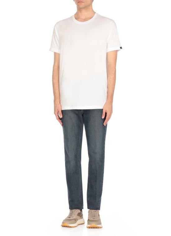 Fay FAY Men T-Shirts NPMB3501330UCX B001 White Size US XXL / EU 58 / 5 - 3 Thumbnail