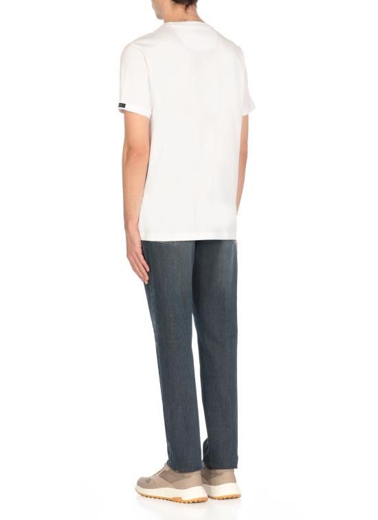 Fay FAY Men T-Shirts NPMB3501330UCX B001 White Size US XXL / EU 58 / 5 - 4 Thumbnail