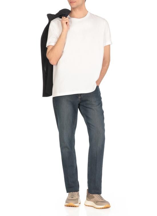 Fay FAY Men T-Shirts NPMB3501330UCX B001 White Size US XXL / EU 58 / 5 - 2 Thumbnail