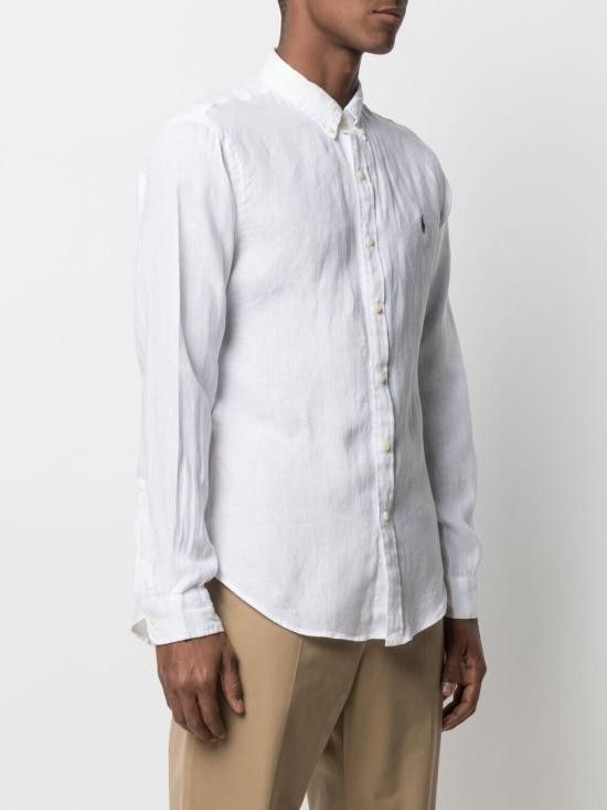 Ralph Lauren RALPH LAUREN Men Long Tops 710829443 002 White Size US XL / EU 56 / 4 - 3 Thumbnail