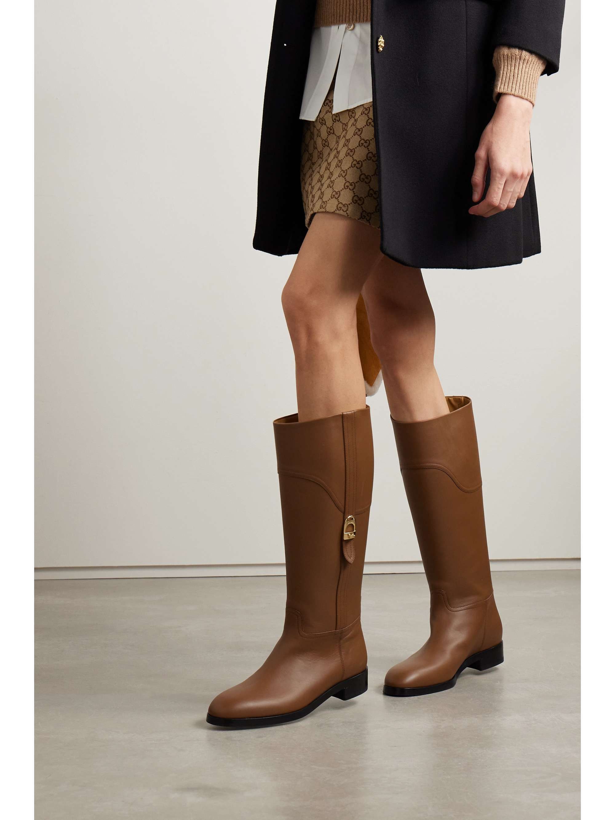 Gucci Gucci Clasp and Lock Leather Boots SIZE 37.5 Size ONE SIZE - 4 Thumbnail