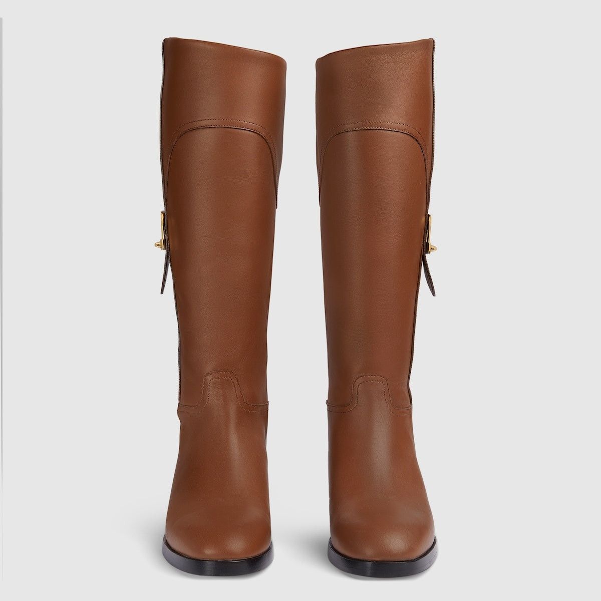 Gucci Gucci Clasp and Lock Leather Boots SIZE 37.5 Size ONE SIZE - 2 Thumbnail