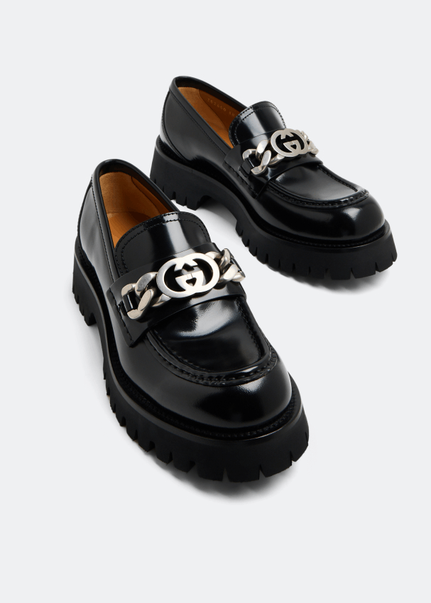 Gucci Gucci Interlocking G Lug Sole Loafers SIZE 39 Size ONE SIZE - 3 Thumbnail