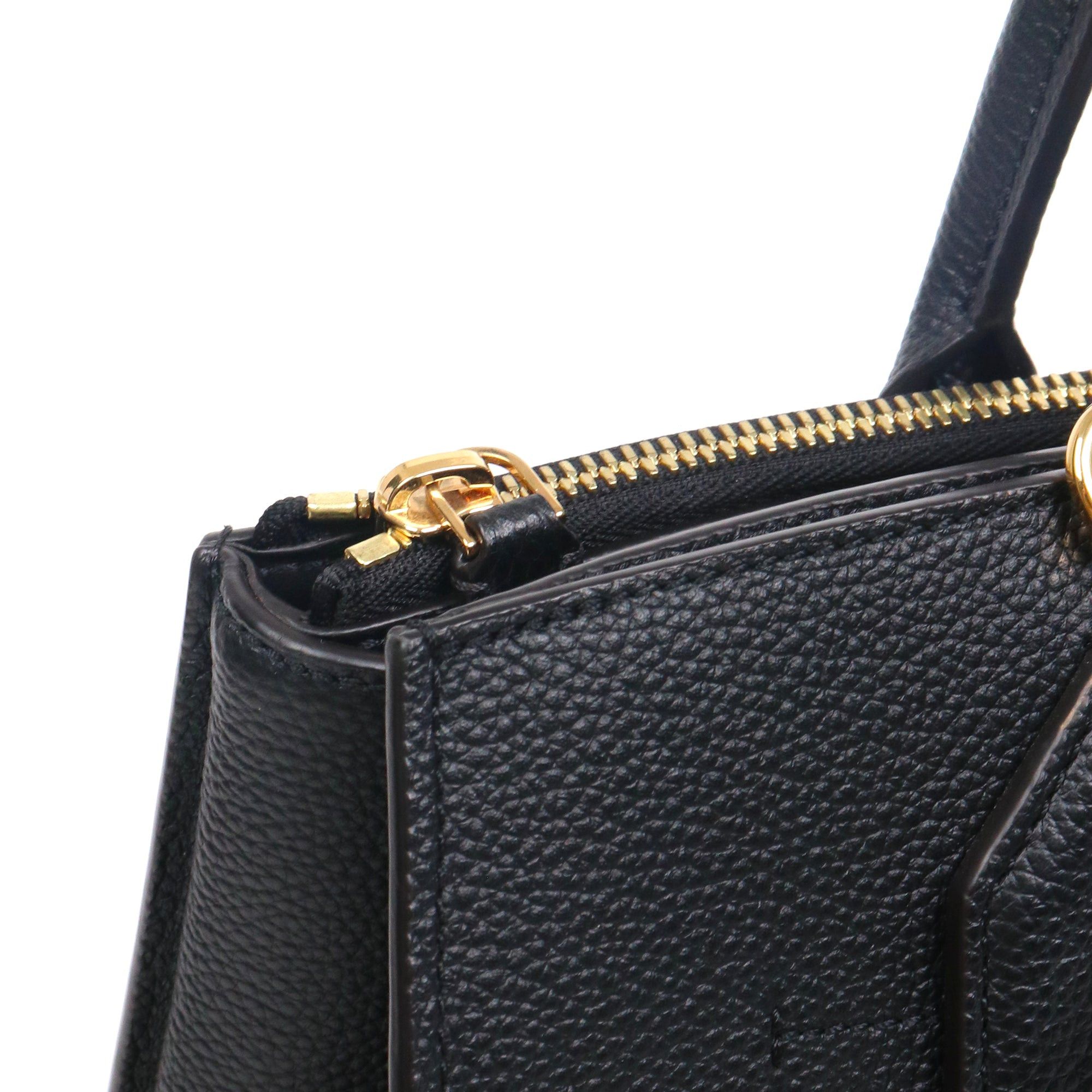 Louis Vuitton LOUIS VUITTON - Louis Vuitton City Steamer MM handbag in black grained leather Size ONE SIZE - 7 Thumbnail