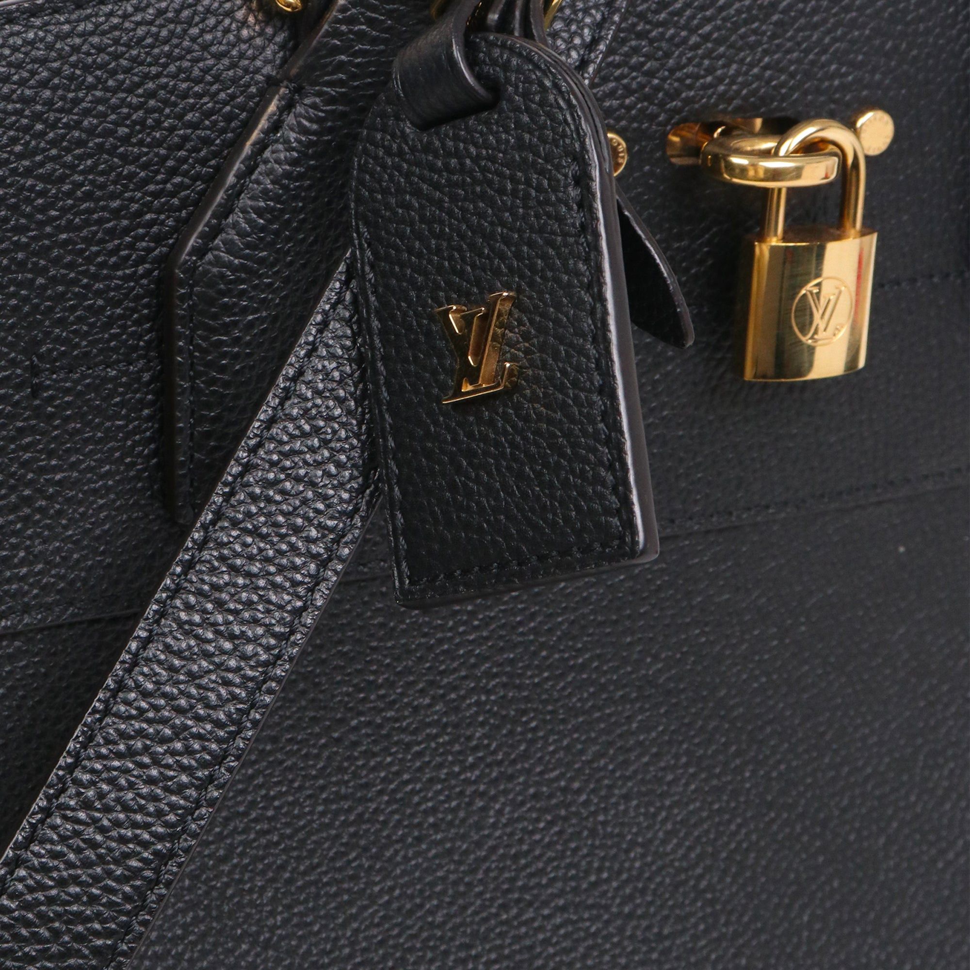 Louis Vuitton LOUIS VUITTON - Louis Vuitton City Steamer MM handbag in black grained leather Size ONE SIZE - 6 Thumbnail