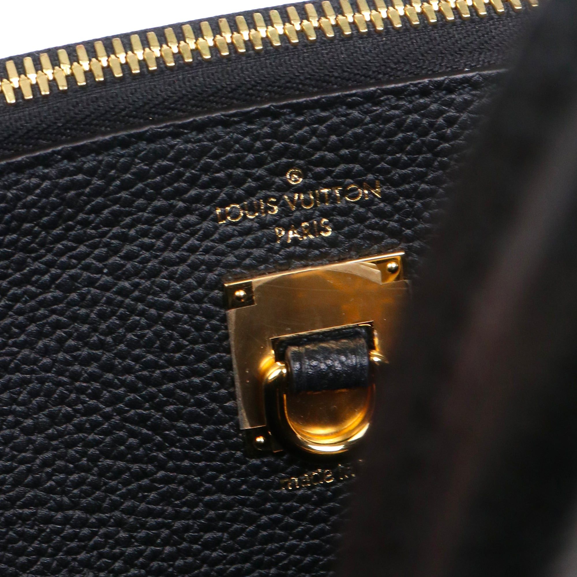 Louis Vuitton LOUIS VUITTON - Louis Vuitton City Steamer MM handbag in black grained leather Size ONE SIZE - 9 Thumbnail