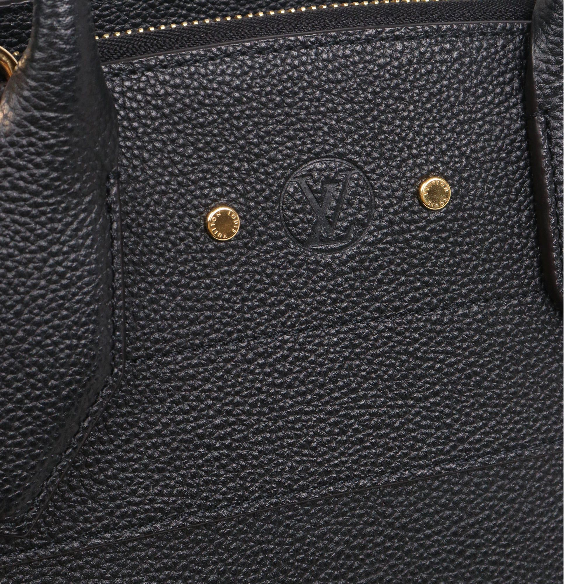 Louis Vuitton LOUIS VUITTON - Louis Vuitton City Steamer MM handbag in black grained leather Size ONE SIZE - 5 Thumbnail