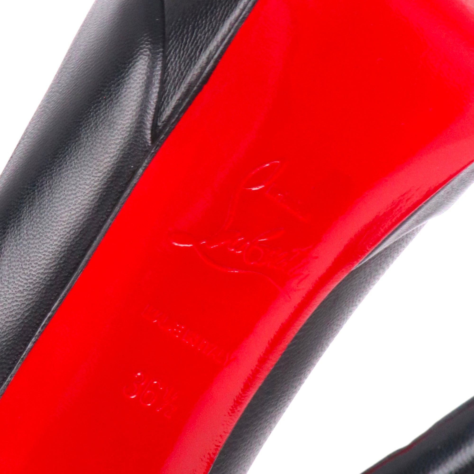 Christian Louboutin LOUBOUTIN - Louboutin Bianca pumps in black smooth leather (T36.5) Size US 5.5 / IT 35.5 - 5 Thumbnail